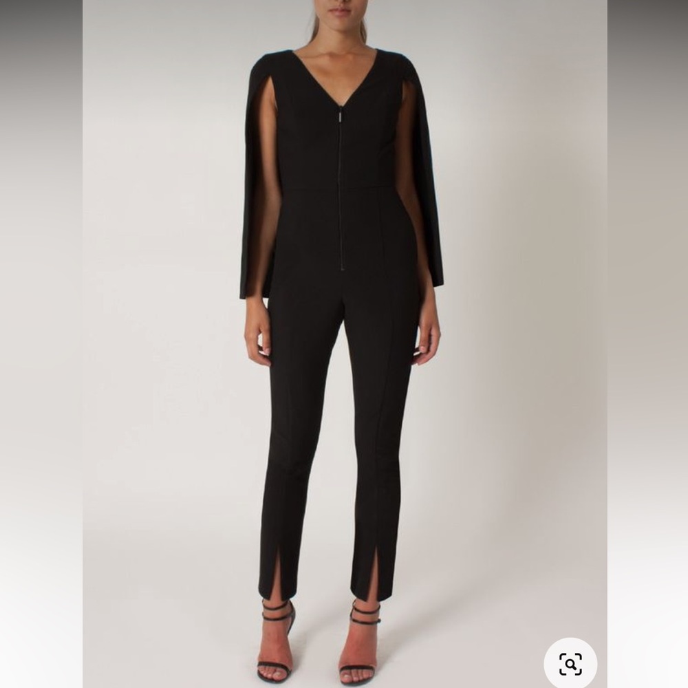 Black Halo Carissa Black Jumpsuit size 6 New with Tags